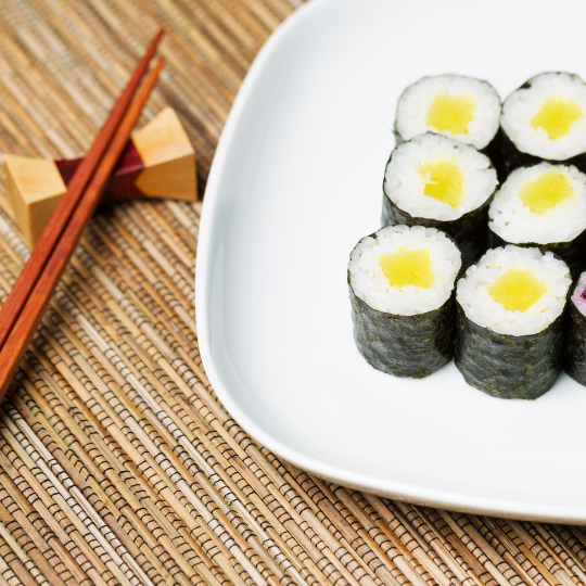 Pose baguette céramique sushi et œufs de saumon - Midori-Boutique