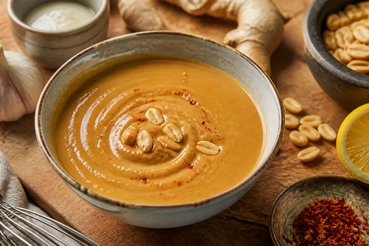 Sauce cacahuète facile et rapide : Recette asiatique maison